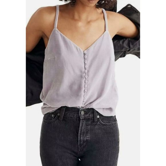 Madewell Tops - NEW MADEWELL LILAC VELVET CAMI ~ SIZE 2
